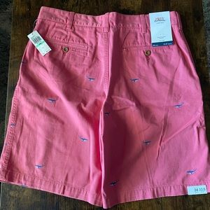IZOD whale shorts pink/coral size 34 NWT